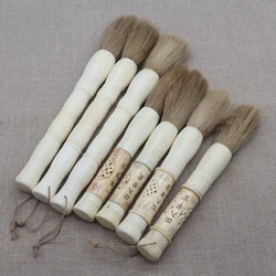 Decorative Calligraphy Brush, Carved Bone Accessory, Home Decoration