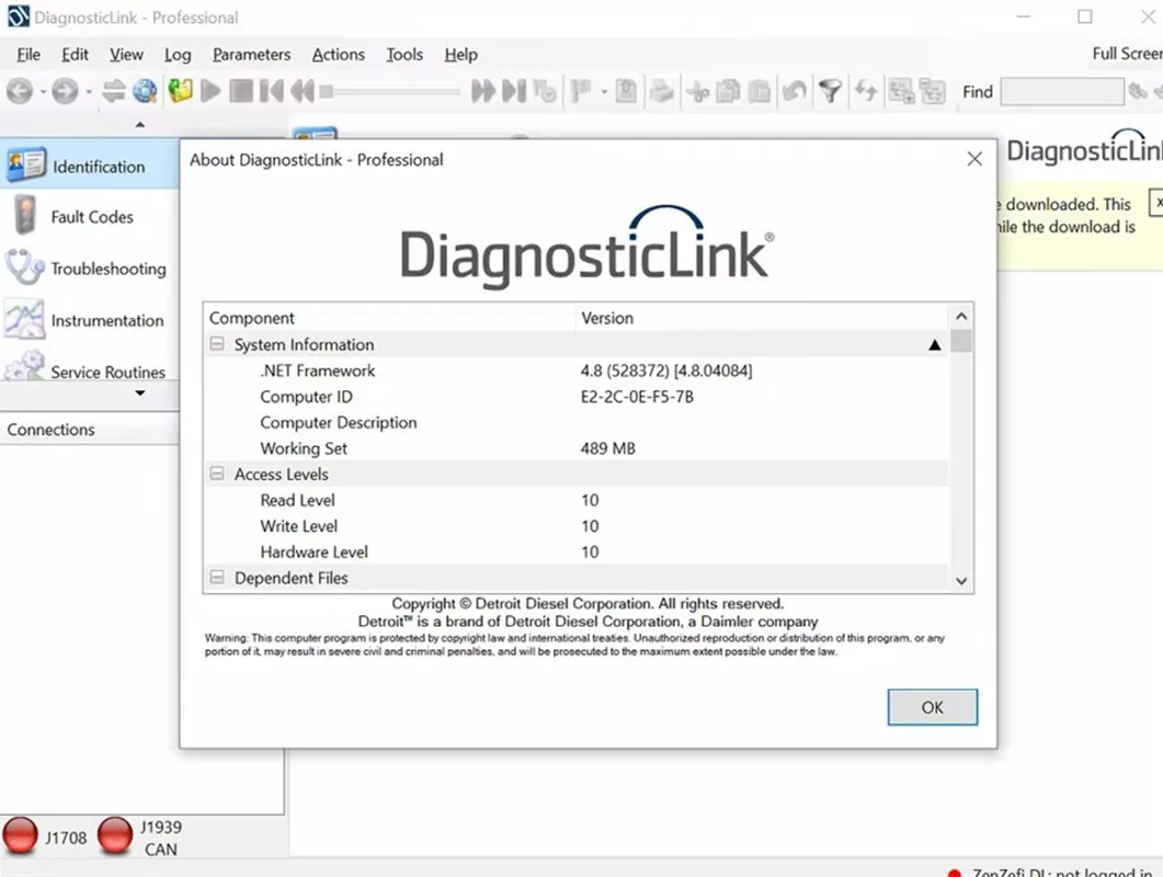 Detroit Diesel Diagnostic Link Profesional Nivel 10 10 10 [DDDL 8.21] SP3 Instalación gratuita