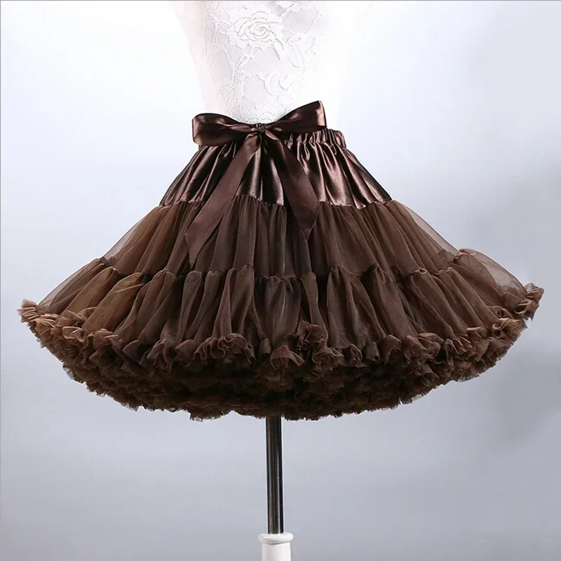 Mini Jupon en Tulle Bouffant pour Femme, Sous-Jupe Vintage, Tutu Rockabilly, pour Patients de Mariage, Nouvelle Collection