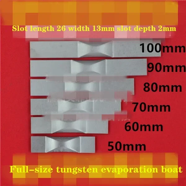 

5Pcs Tungsten Molybdenum Evaporation Boat 5060708090mm Tungsten Molybdenum Tantalum Boat Thermal Evaporation Coating