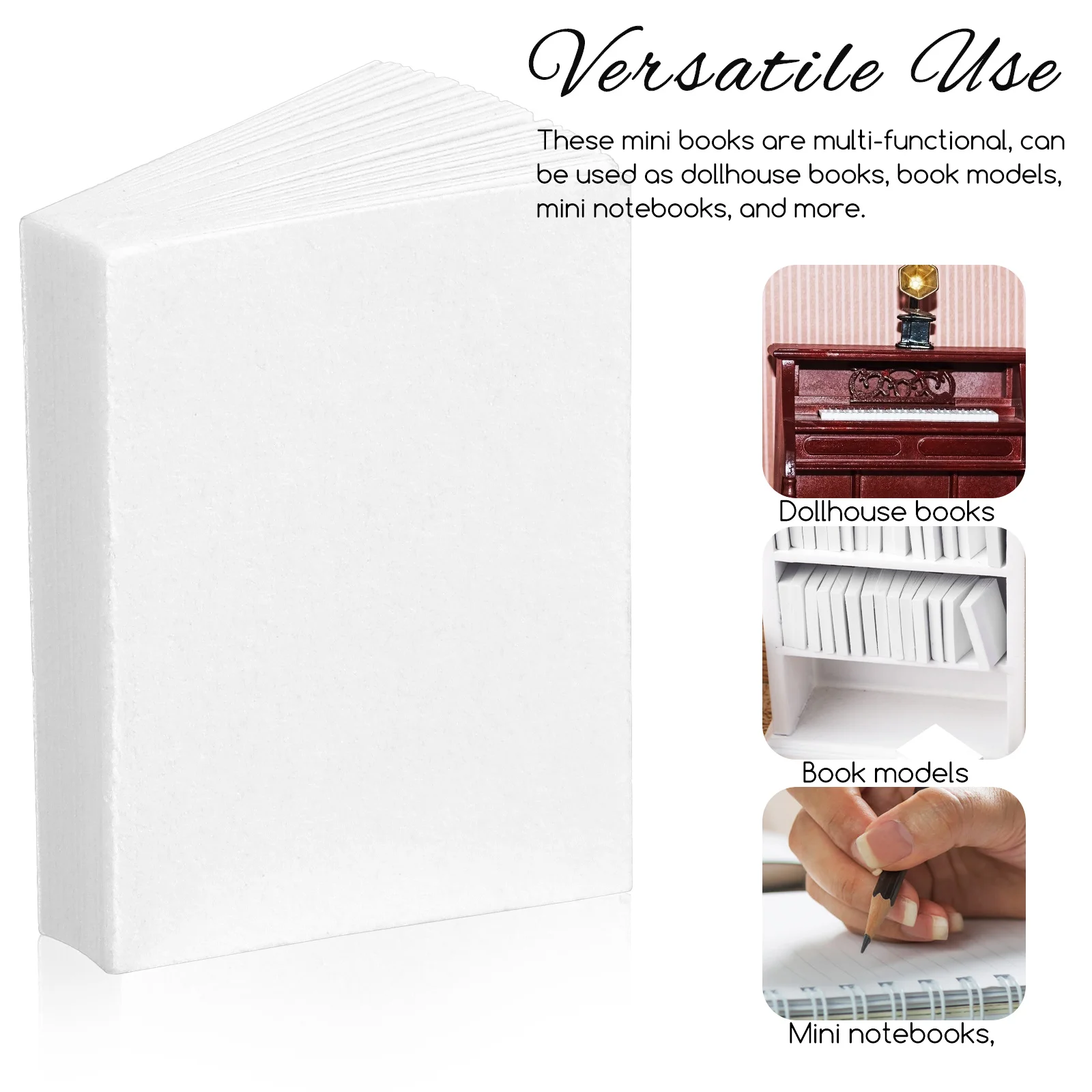 50 Pcs Miniature Books For Dollhouse Abundant Quantity Small Space Easy Store Display Mini Books For Kids Crafts