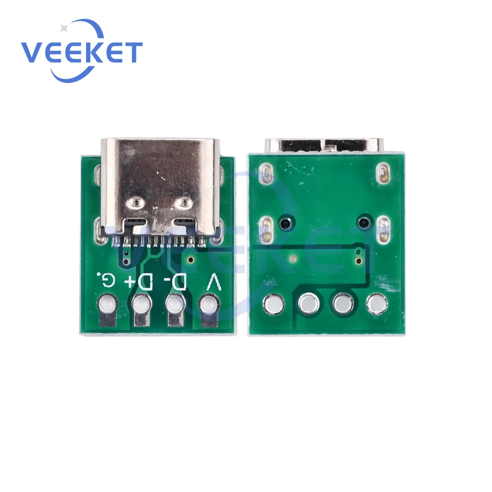 Разъем-usb-31-типа-c-16-контактный-тестовый-адаптер-для-печатной-платы-разъем-16p-для-линии-передачи-данных-кабель-для-передачи-данных-для-arduino