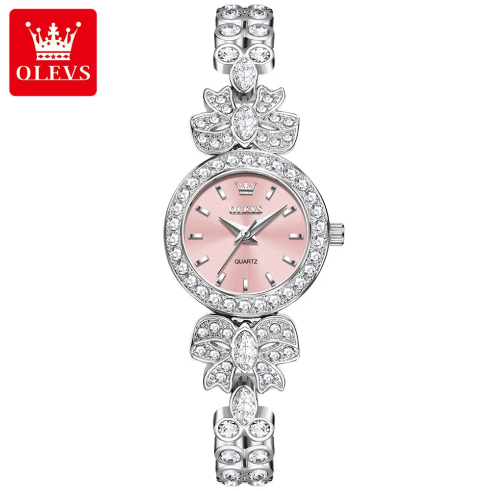 

Женские часы OLEVS, элегантные, простые, модные, оригинальные кварцевые наручные часы, высококачественный браслет, водонепроницаемые часы для женщин, Reloj