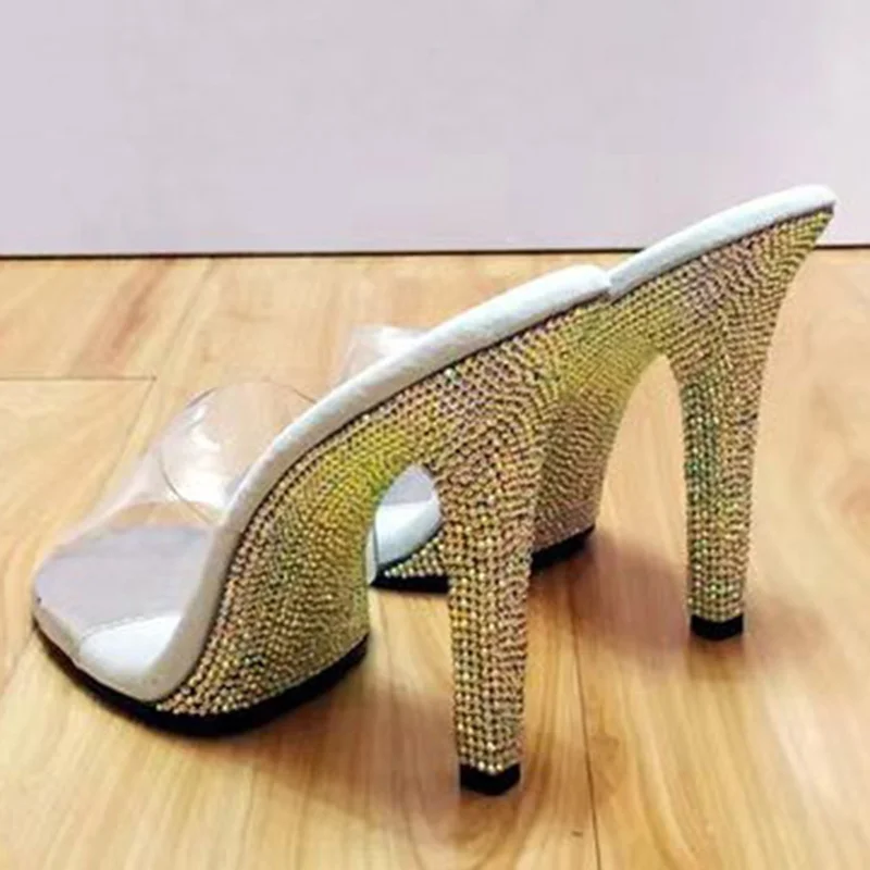 LTARTA 2026 Nuevos Zapatos de Tacón Alto para Mujer, Tacón Transparente, Serie Simple Catwalk, Plataforma de 2 cm, LFD