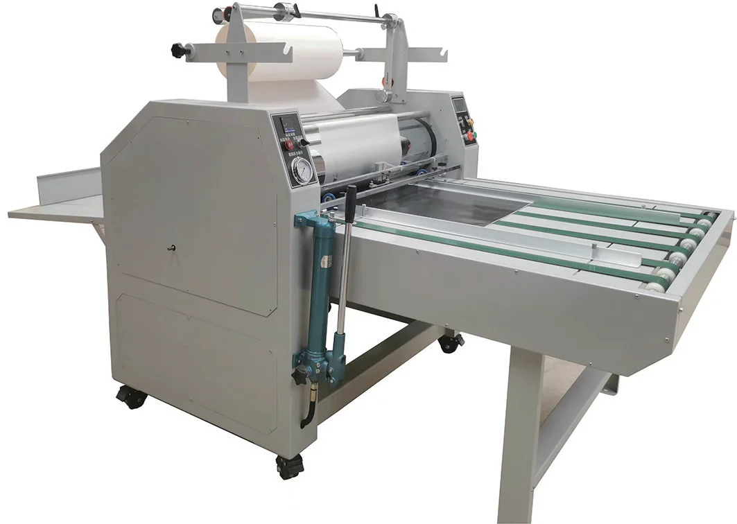 720mm Hydraulic Automatic Breaking Overlap Laminating Machine CG8750 Heavy Duty Commercial Paper Film Laminator for Print Shop