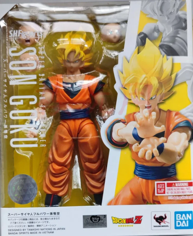 

Anime Dragon Ball Super Saiyan Son Goku Standing posture Joint mobility Action Figure PVC Model Toy Doll Desk Decor Gift Genuine