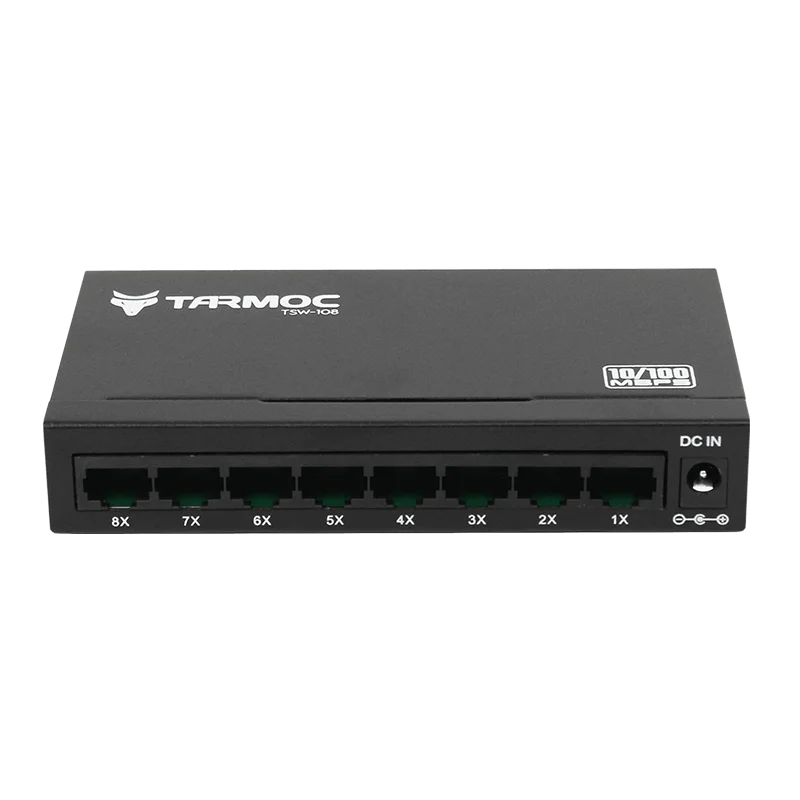 Tarmoc 8 Port 10/100Mbps Switch with Metal Case TSW-108