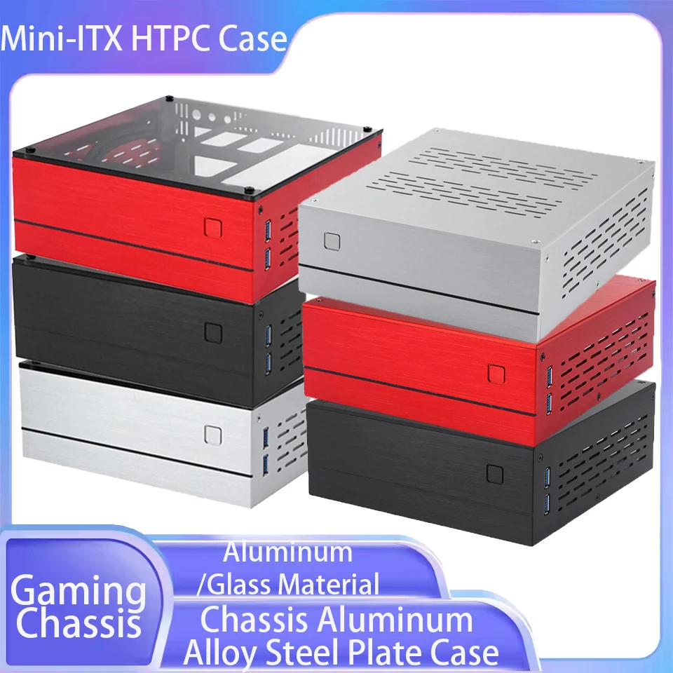 

Корпус из алюминиевого сплава, стальной корпус, корпус Mini-ITX HTPC, корпус настольного компьютера, игровой ПК, промышленный корпус управления, игровой корпус