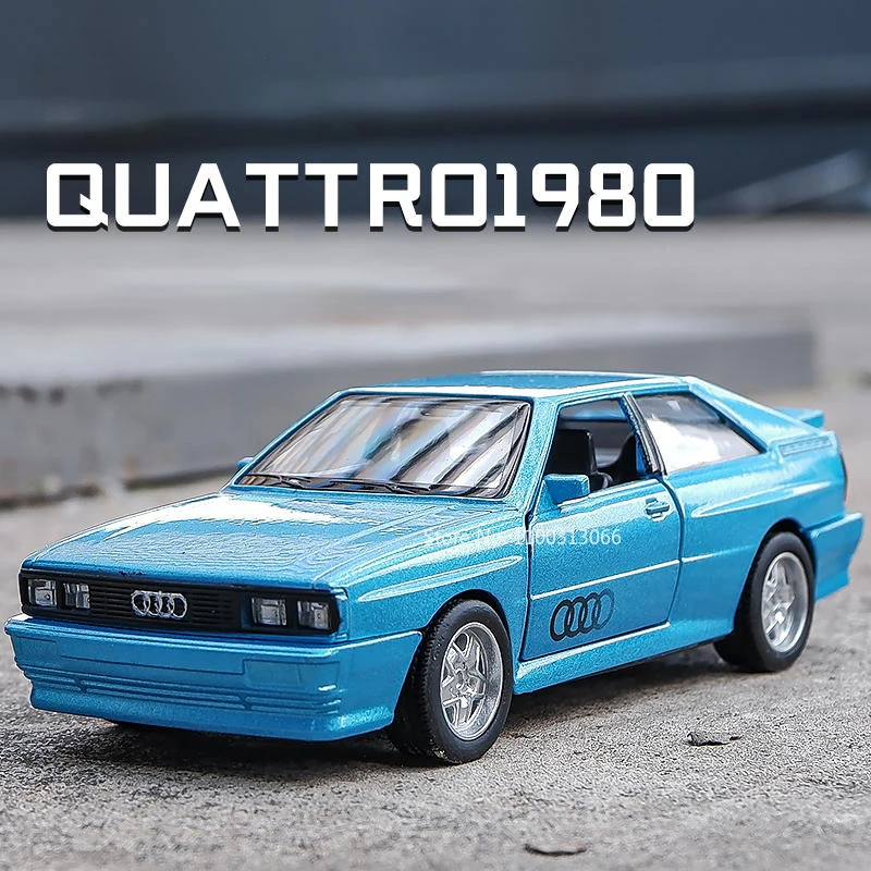 Modèle de voiture en alliage métallique pour enfants, 1:36, Audi Qufresh 1980, Porsche 911 Turbo, BMW M3, Diecasts, Super dehors Vehicles, Cadeaux