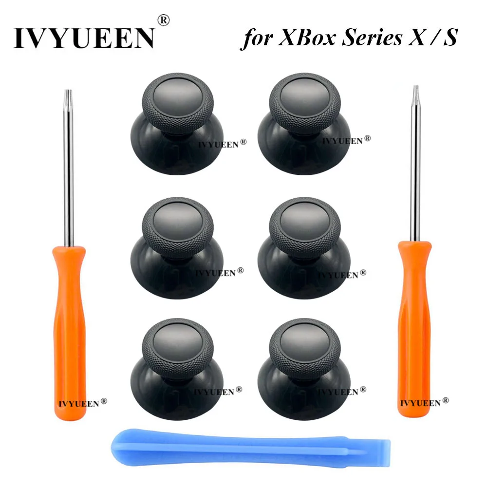 IVYUEEN 6 PCS for Microsoft XBox Series S X XSX XSS Core Controller Analog Joystick Stick Cap Red Blue Gamepad ThumbSticks Cover