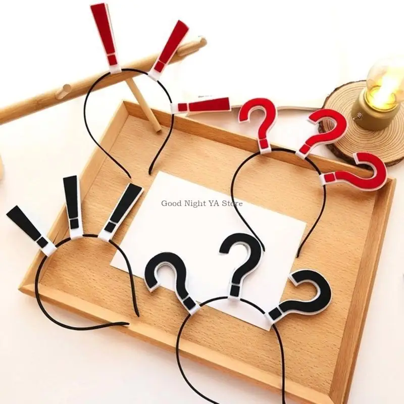 Exclamação unissex Mark Bandas cabelo atraentes para fotos fotos fotográficas