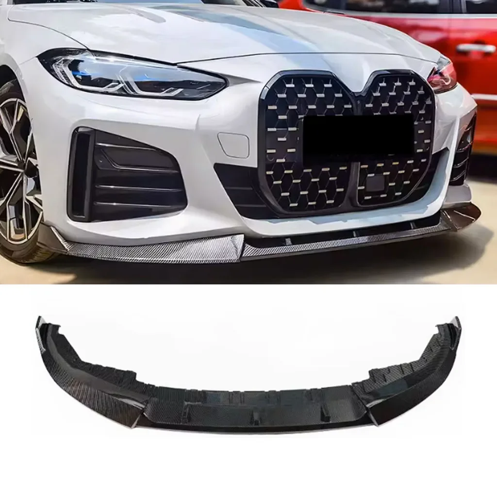 Introducing! Front Bumper Lip Spoiler Diffuser Splitter Body Kit Aprons Cover Guard Trim For BMW 4 Series G26 i4 M50&G24 Gran Co