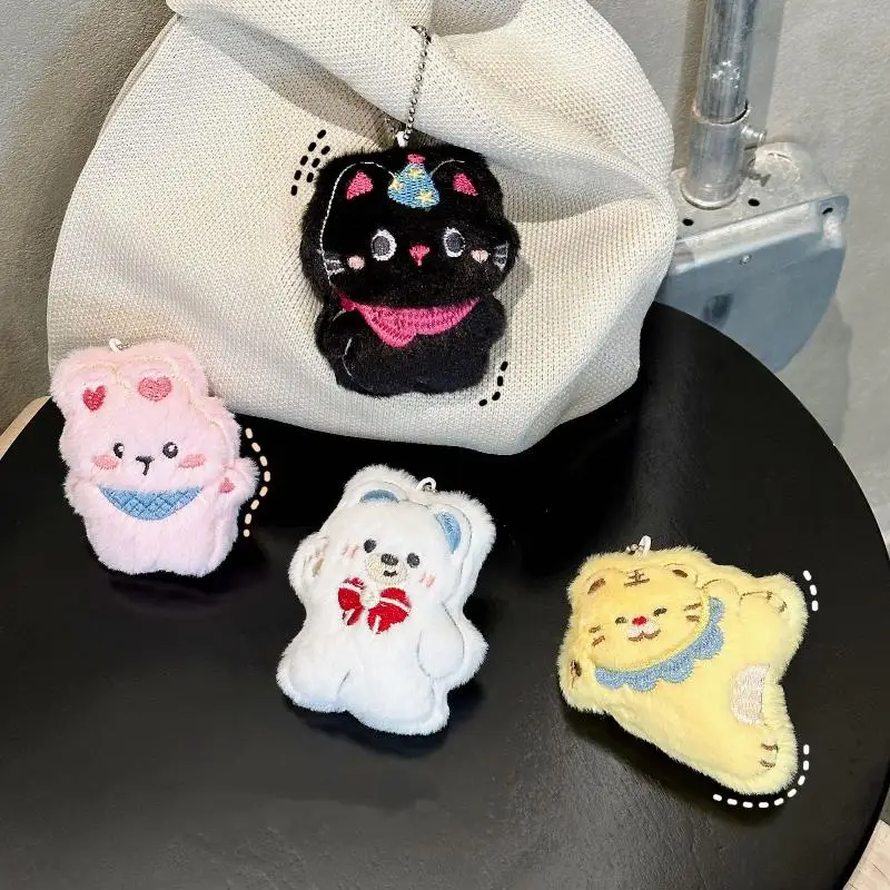 

Милые плюшевые брелоки Kawaii Медведь Кролик Плюшевый кулон Брелок Мультяшная мягкая кукла Декоративные аксессуары на день рождения Подарок