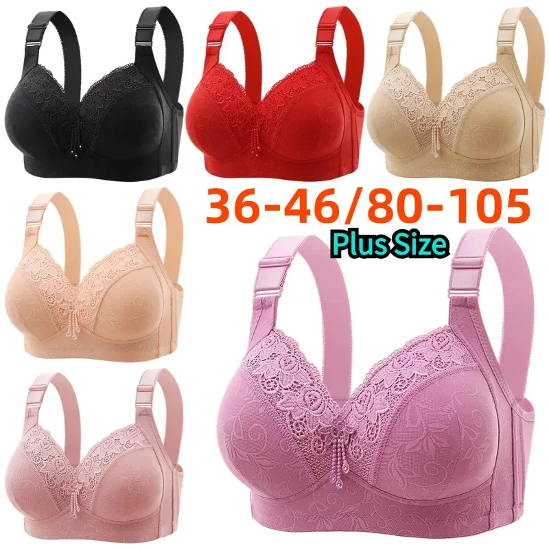 

Women Lace Without Steel Ring Bra Adjustment Shaped Mom's Underwear Seamless Gathering Underwear Bra for Women Lingerie