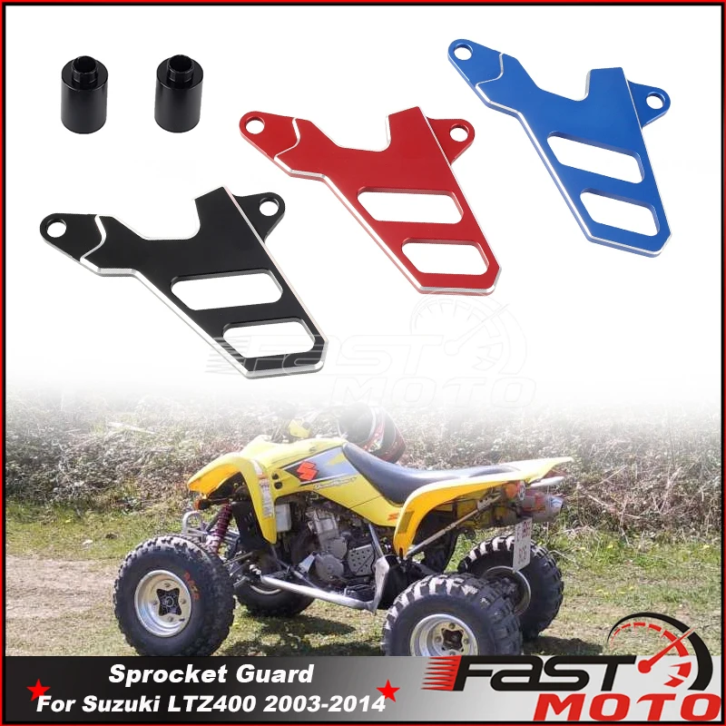 Per Suzuki LTZ400 LTZ 400 2003-2014 moto ATV pignone anteriore protezione della protezione della catena protezione della ruota dentata in alluminio