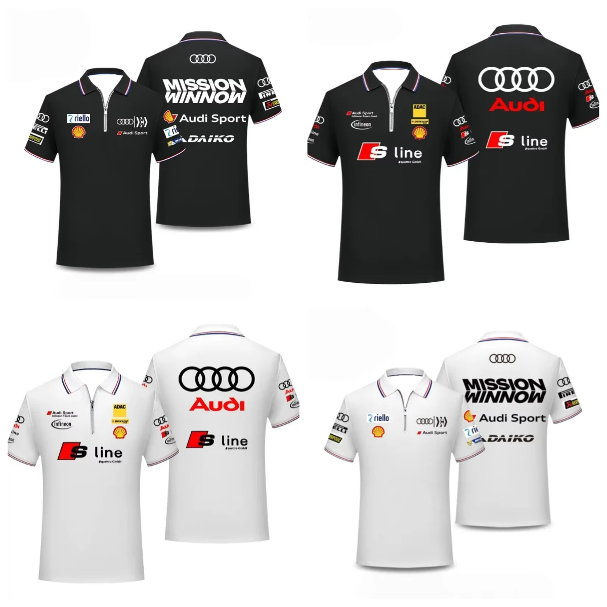 

Audi 2025 летний мотоциклетный костюм, гоночный костюм, быстросохнущая рубашка-поло, футболка, мужская повседневная дышащая модная футболка с коротким рукавом