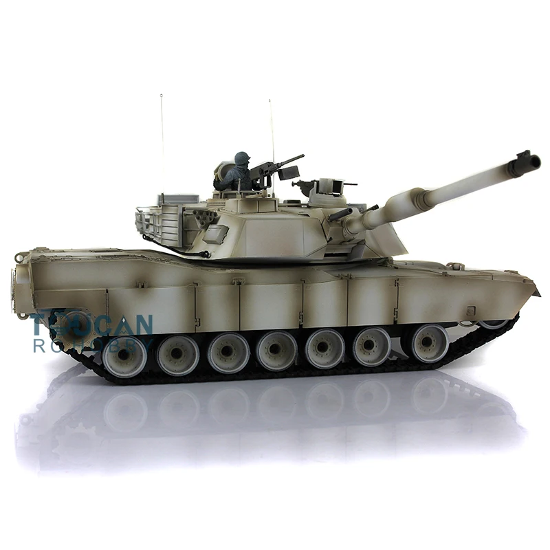 Czołg RC HENG LONG Toys 1/16 Snow 7.0 Customize Abrams 3918 360 °   Dźwiękowa wieżyczka, odrzut lufy, zdalne sterowanie, Panzer Boys, zabawki TH17839