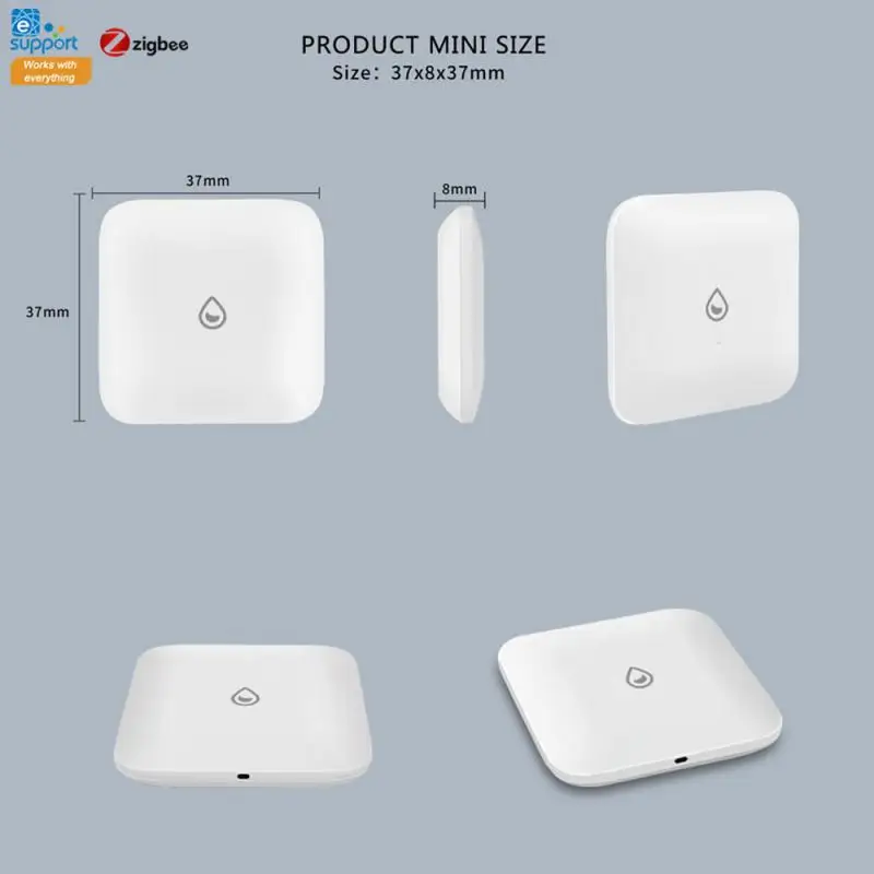 New eWelinK Mini Zigbee Water Sensor Smart Home Security Protection APP Alarm Water Leak Sensor ,Hub Required