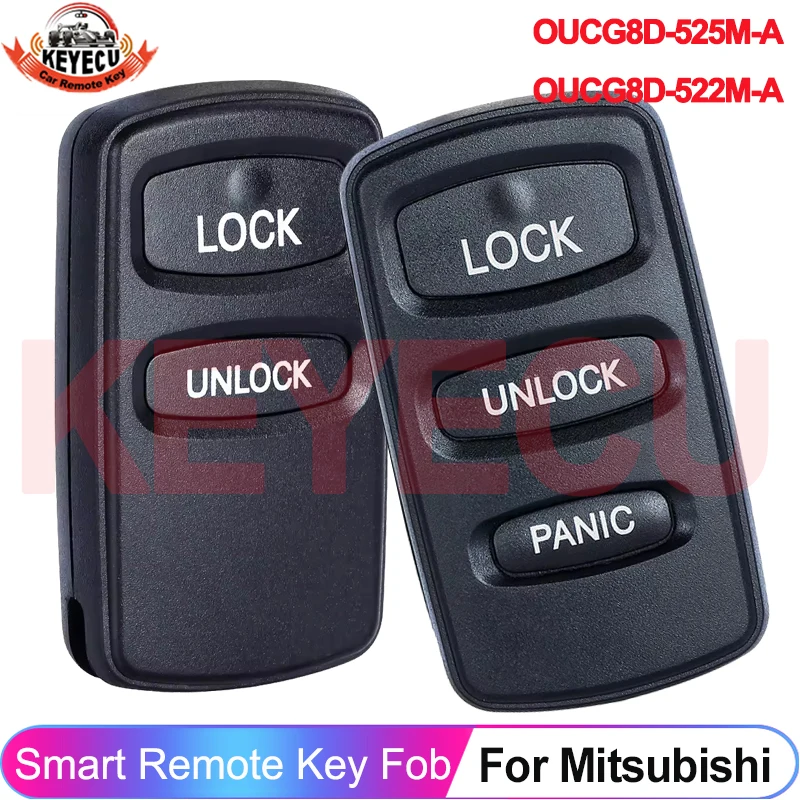 

KEYECU OUCG8D-525M-A OUCG8D-522M-A For Mitsubishi Eclipse Lancer Montero Sport Key Remote 315MHz 313.8MHz 433MHz 2/3 Buttons Fob