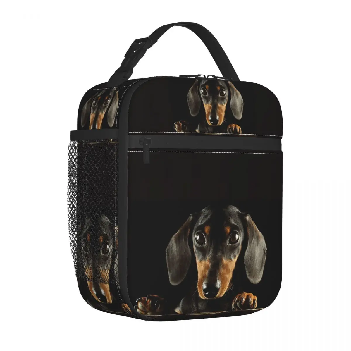 Bolsa de almuerzo con aislamiento Doxie para hombres y mujeres, bolsa térmica, contenedor de comida, caja de almuerzo grande, Picnic de trabajo, perro salchicha, Wiener