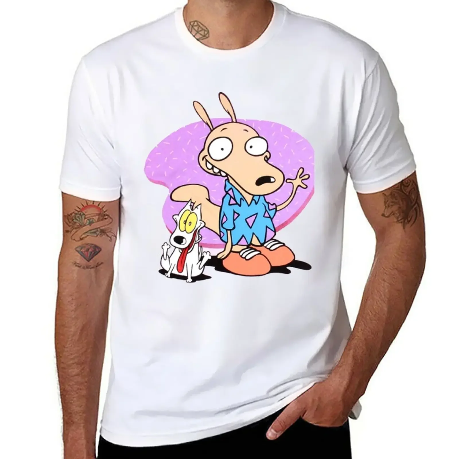 

Новая футболка Rocko и Spunky для мальчика, дешевая мужская одежда