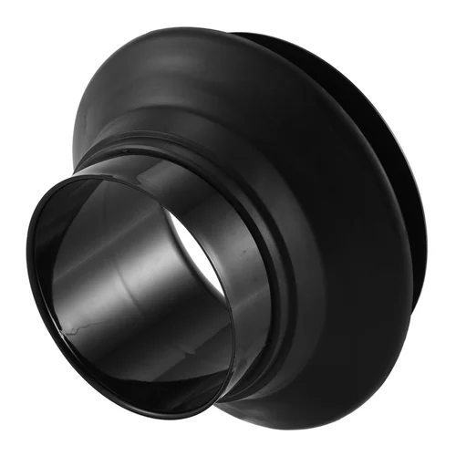 A51Q-Potenciador de tambor de bajo, potenciador de patada de bombo de caucho ABS con protector de orificio de puerto negro, cabezal de tambor con orificio de micrófono, negro