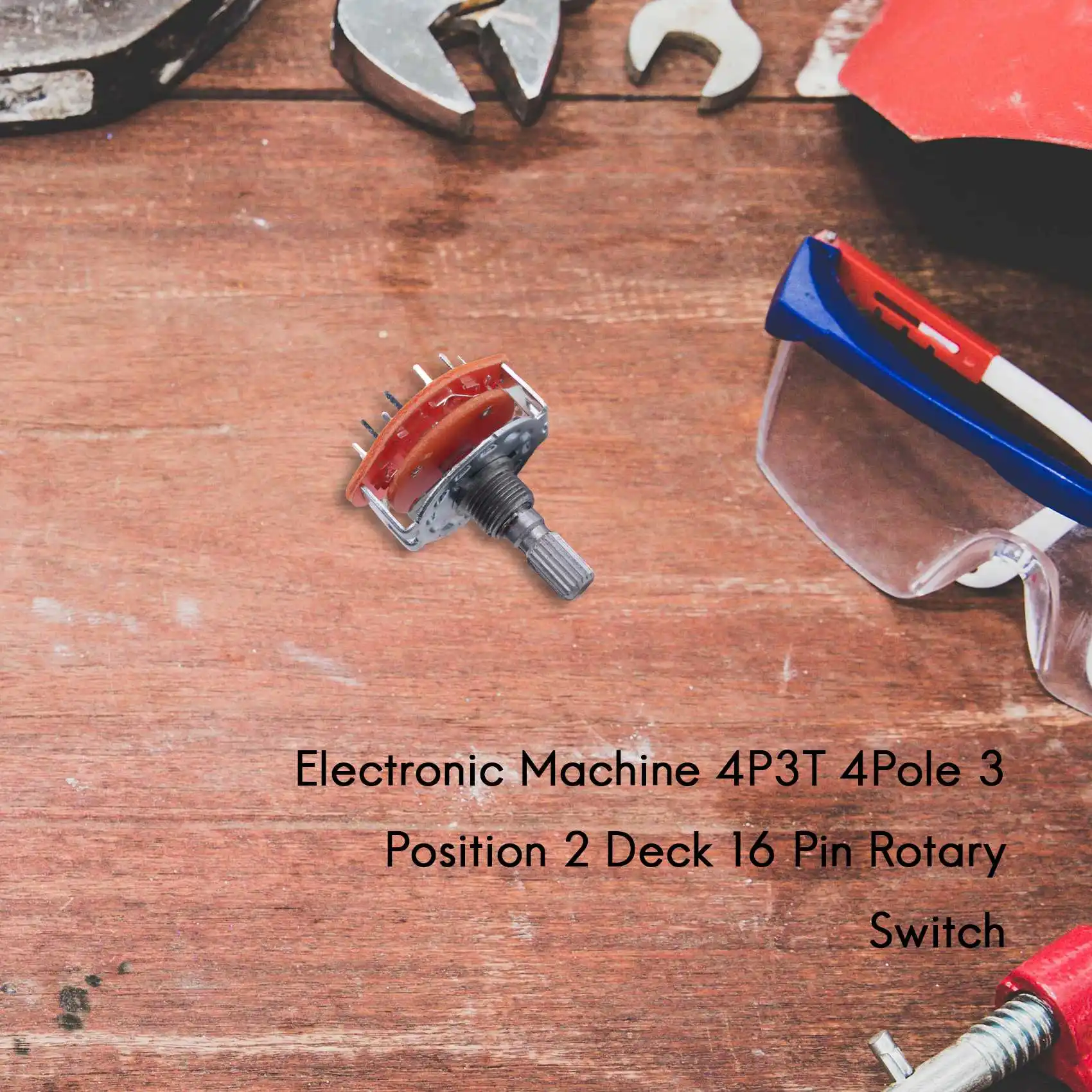 A03V آلة إلكترونية 4P3T 4Pole 3 موقف 2 سطح 16 دبوس مفتاح دوار