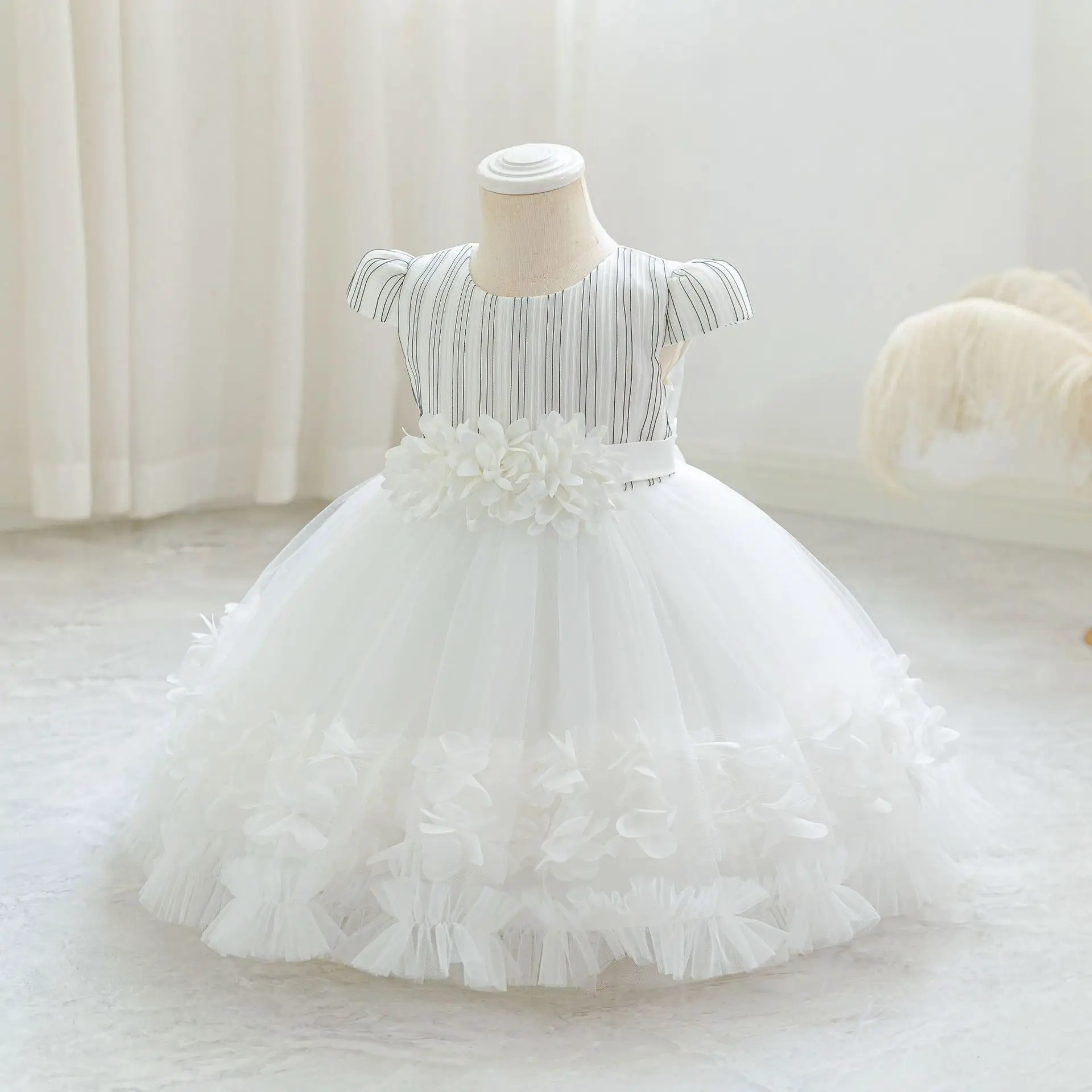 New Baby Girls' Dresses Kids' Girl Puffy Dress Infant Children Tulle Clothes Ball Gown