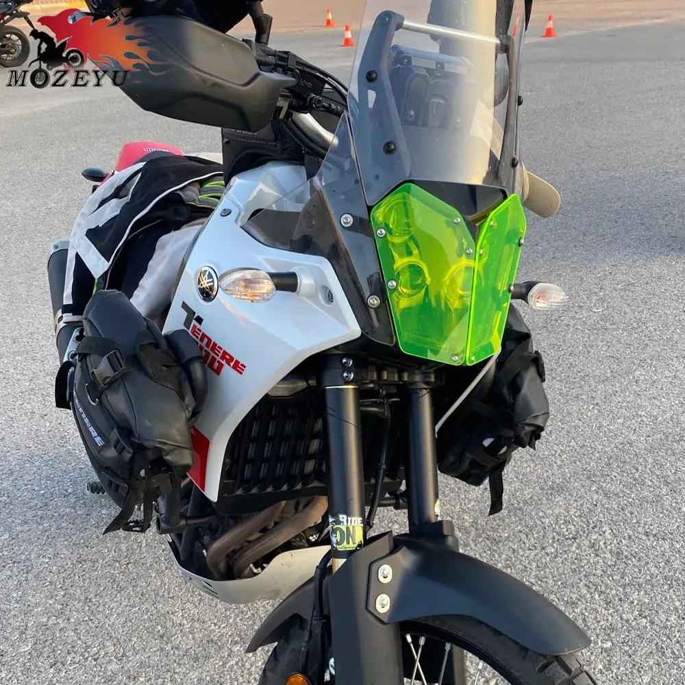 

Защита для передней фары для YAMAHA Tenere700 T7 2019-2023, Защитная крышка для передней фары XTZ 690 700 Tenere 700 World Raid Rally