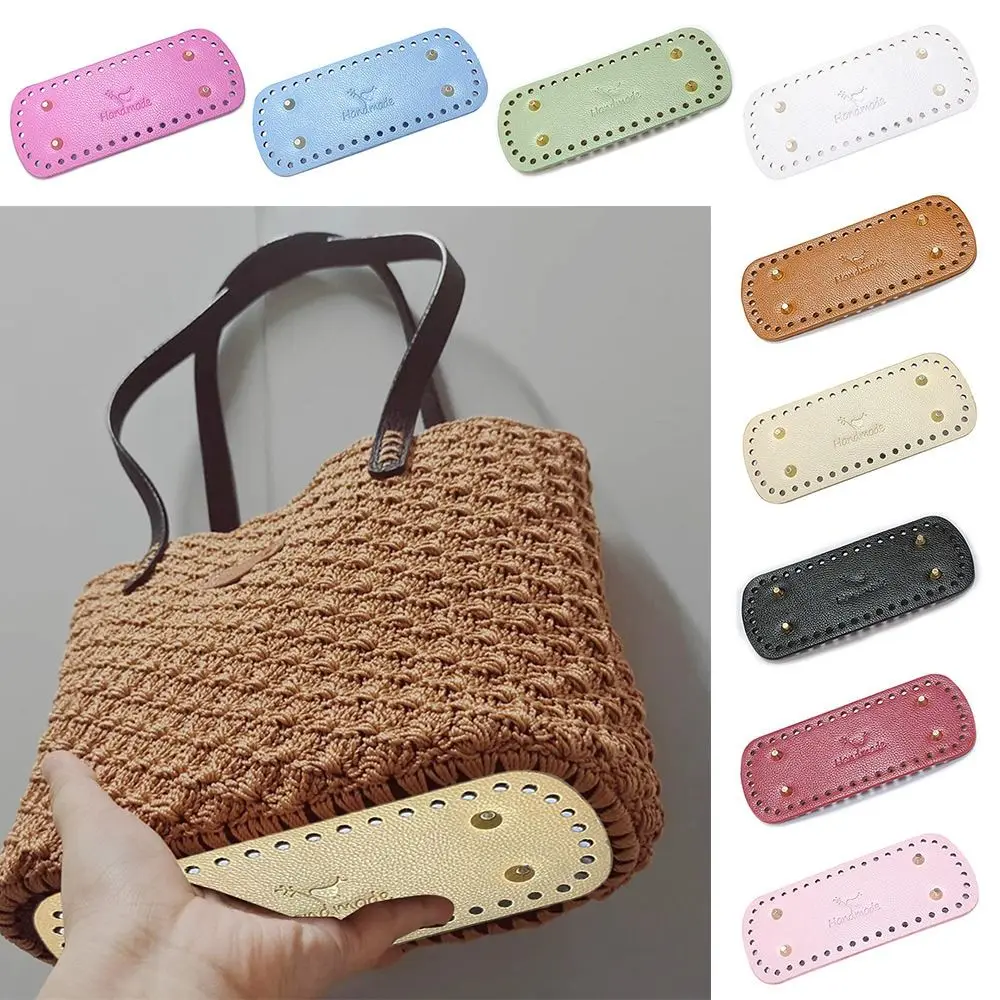 

Durable 8x20cm Bag Bottoms With Holes DIY Handmade Diy Crochet Bag Bottom Wear-resistant Long Bottom Bag Accessories