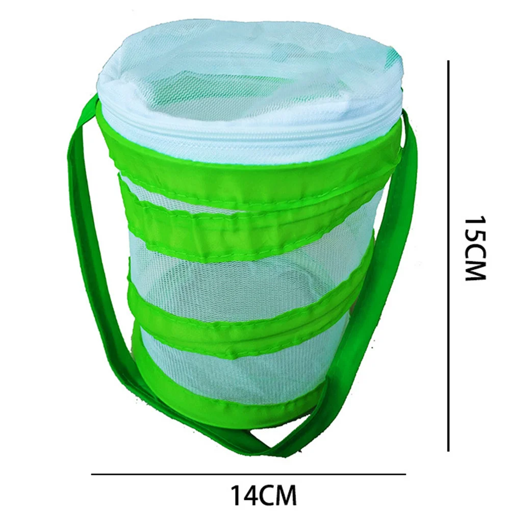 Foldable Insect Habitat Cage 14X15Cm Pop-Up Mesh Net For Catching Butterflies Mantises Wasps Outdoor Biology Learning Tool