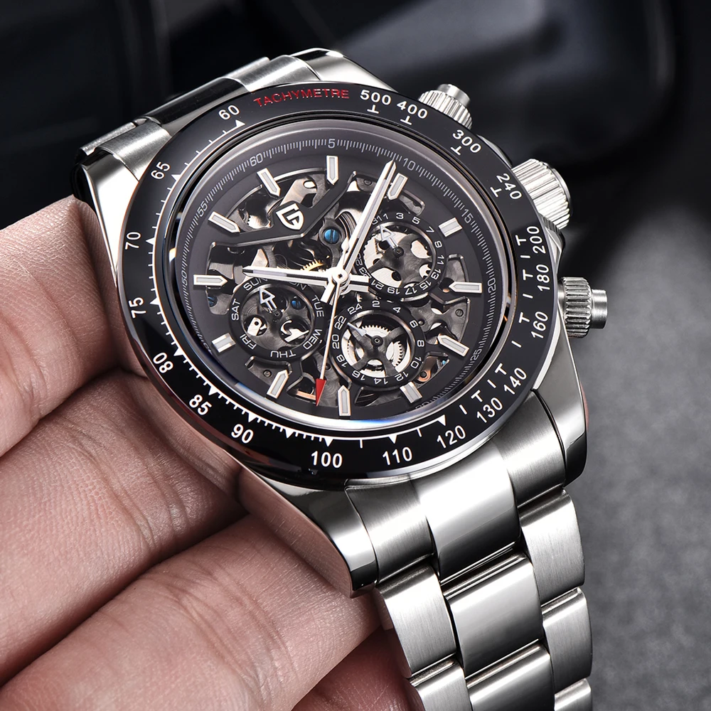 PAGANI DESIGN 40MM Mens mechanical Watches 2023 Top Luxury Automatic Watch For Men Waterproof Sports Sapphire Mirror Gift Clock