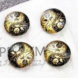 Hot Sale 20pcs 12mm Tai Chi Yin Yang Handmade Photo Glass Cabochons