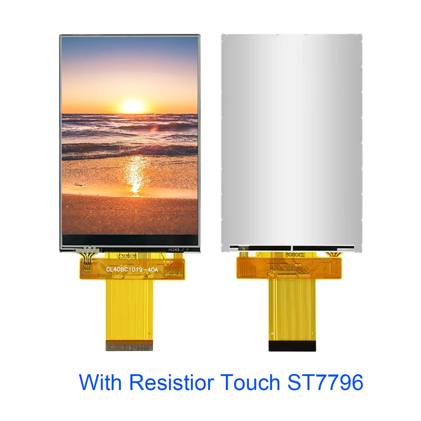 4인치 TFT IPS LCD 디스플레이 모듈 320x480 40핀 ST7796 또는 ILI9488 제어 SPI 8080 MCU 인터페이스