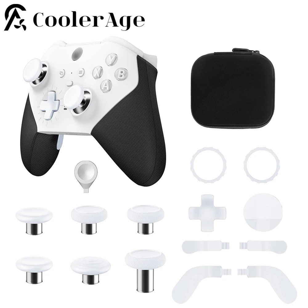 15 in 1 Metal Thumbsticks Joystick Cap For Xbox One Elite Series 2 Controller 6 Swap Stick 4 Paddles And D-Pads Game Accessories