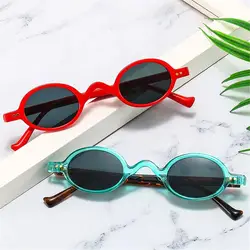 Fashion Small Round Sunglasses Women Vintage Punk Sun Glasses Hip Hop Oval Sunglasses Travel Shades UV400