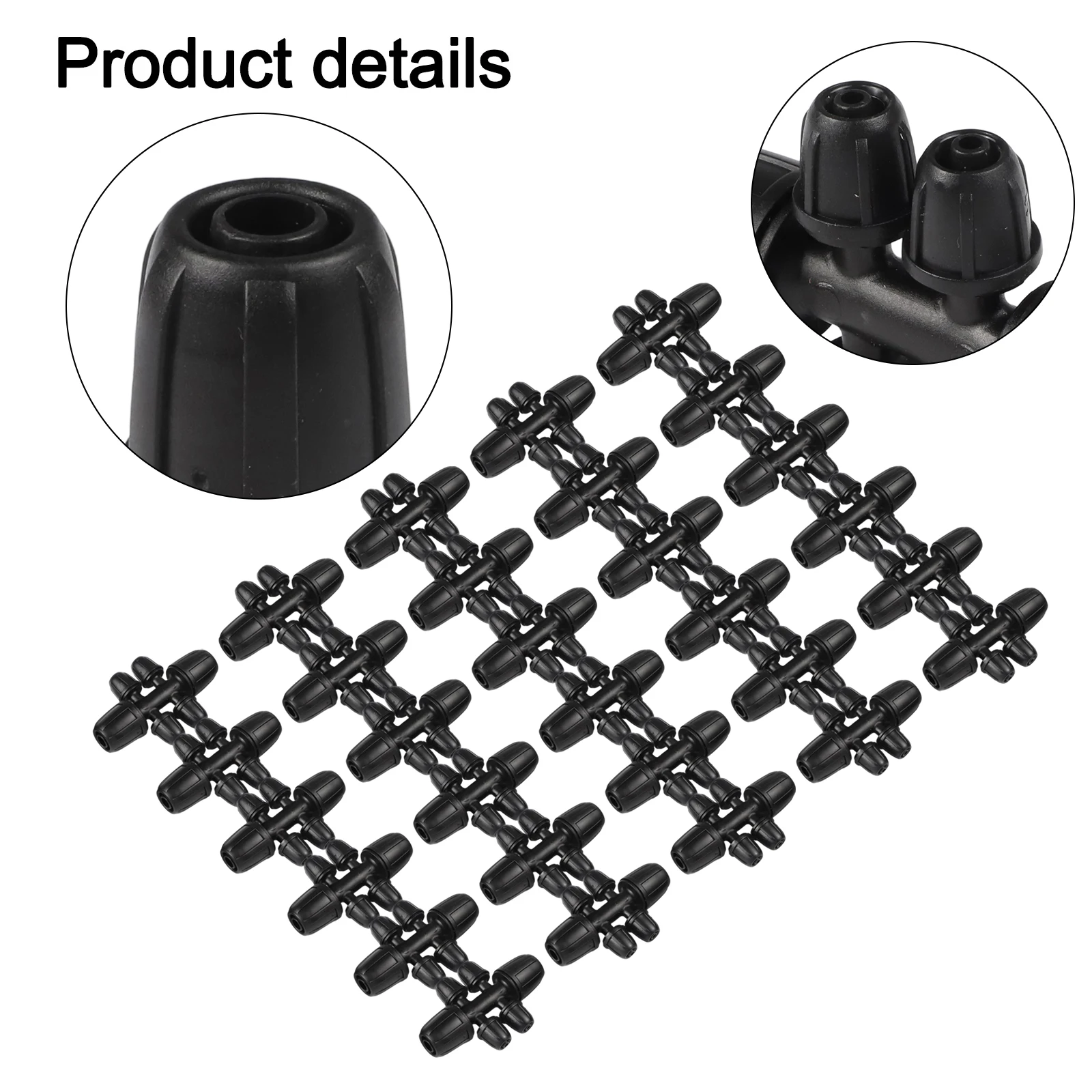 

6-Way Barbed Connector Barbed Lock Irrigation Connector Watering System Versatile Compatibility For 4 7mm Drip Line