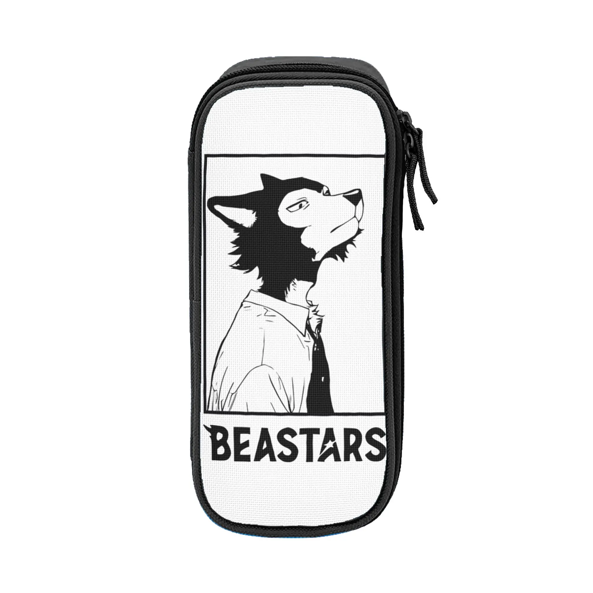 Wolf BEASTARS  Pencil Cases Creative   Pen Bags Girls Boys Large Storage Students School Zipper Pencilcases