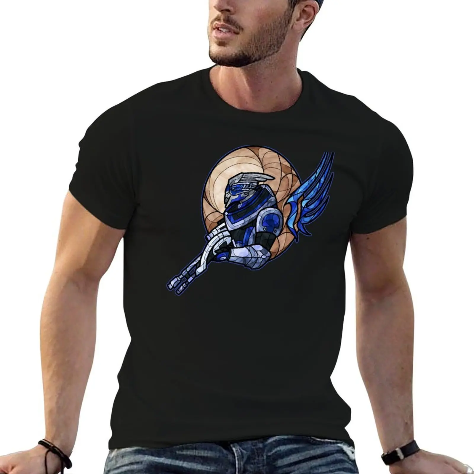 Garrus T-Shirt oversize t-shirts man vintage graphic tee mens clothing