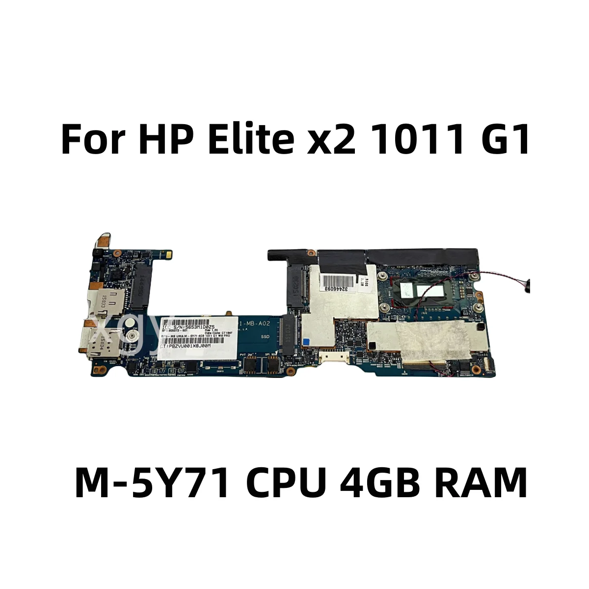 805072-601 M-5Y71 CPU 4GB RAM Original For HP Elite x2 1011 G1 NoteBook PC Laptop Motherboard 805072-001 805072-501 6050A2627001