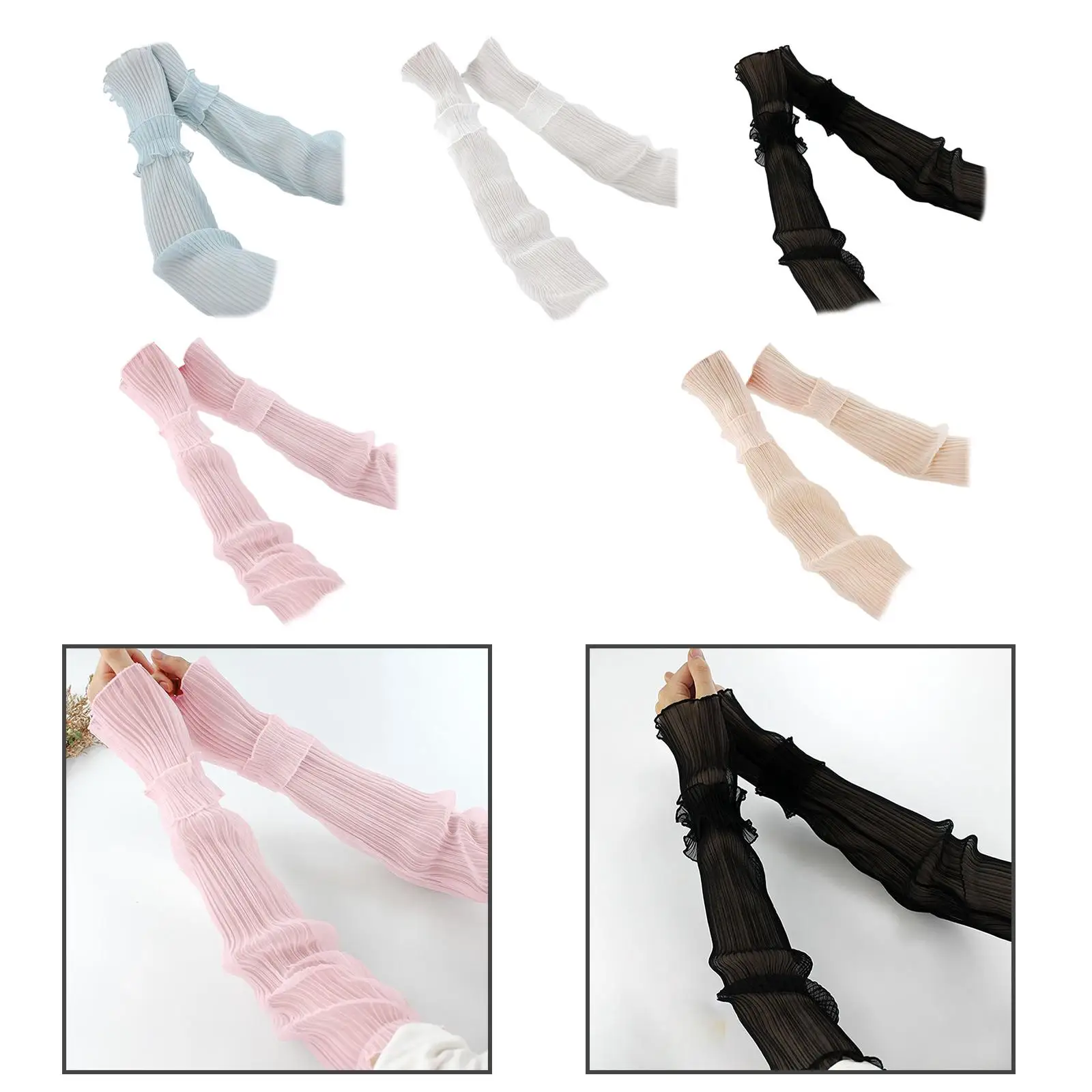 غطاء ذراع صيفي للشاطئ بأكمام للحماية من الشمس للجري والبستنة وركوب الدراجات