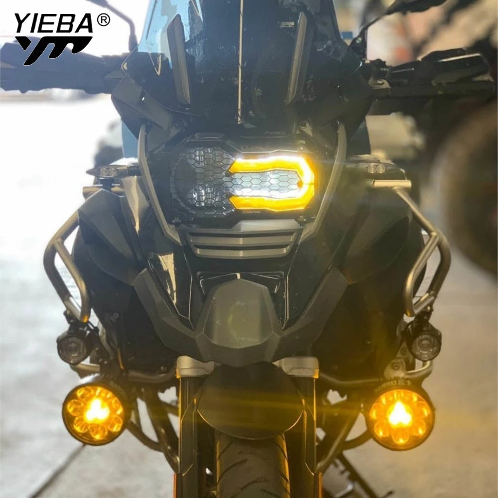 R1200 GS Faro Del Motociclo Protezione Griglia di Protezione Della Copertura Griglia di Protezione Per BMW R1200GS R1250GS LC Adventure R 1200GS 1250GS