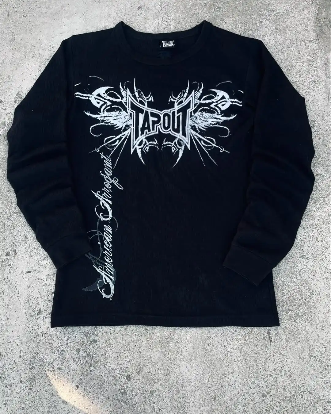 

Y2K Мужская одежда Affliction футболка в стиле хип-хоп с круглым вырезом негабаритная футболка с длинными рукавами новая повседневная готическая одежда топы уличная одежда