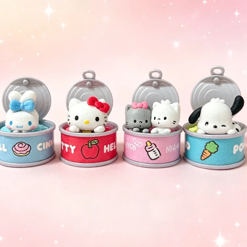 

New Product In Stock Kt Cat Canned Food Blind Box Design Cute Pudding Dog Cinnamoroll Desktop Ornament Holiday Gift For Friend