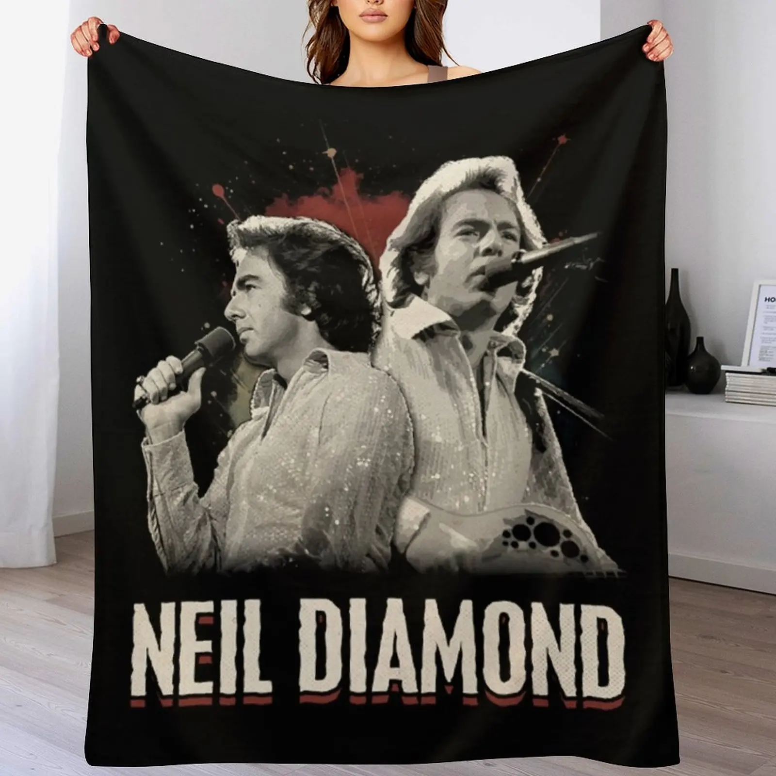 

Classic Photo Country Music Throw Blanket Luxury Throw Soft Plaid Fashion Sofas Luxury Blankets