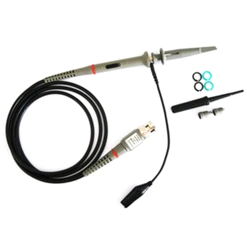 2Pc P6100 BNC Oscilloscope Probe Kit 100Mhz 1X 10X High Precision Scope Analyzer Alligator Clip Probes Test Leads