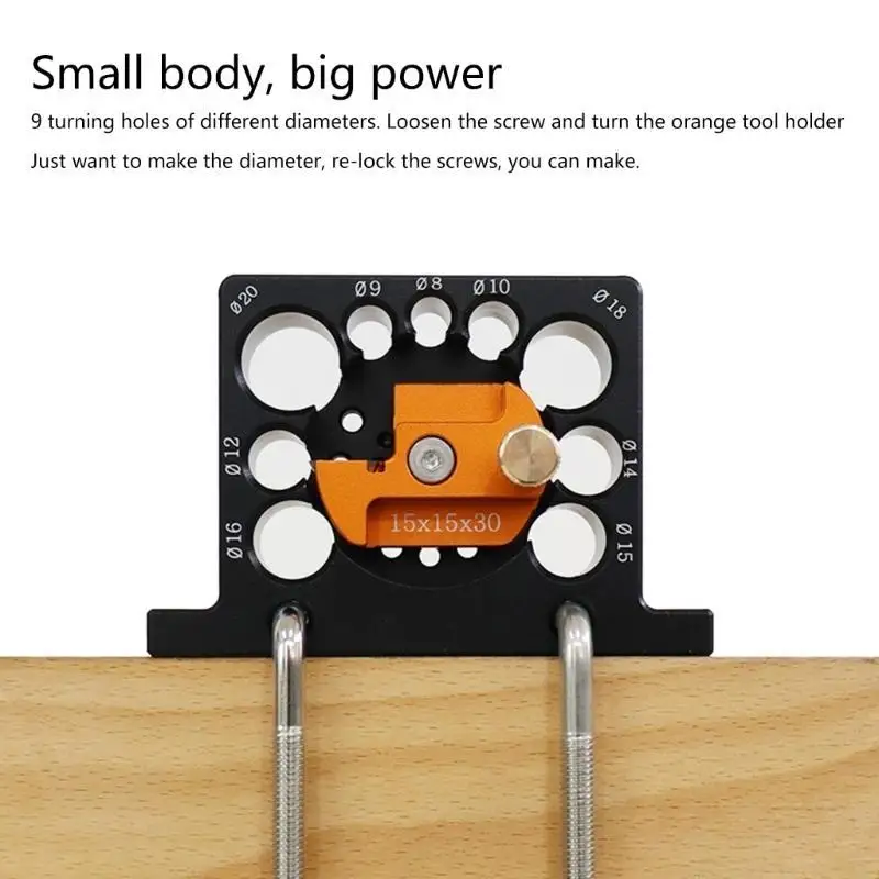 U0DF Professional Dowel Maker Jig Plate for Precise Creating Rod Crafting