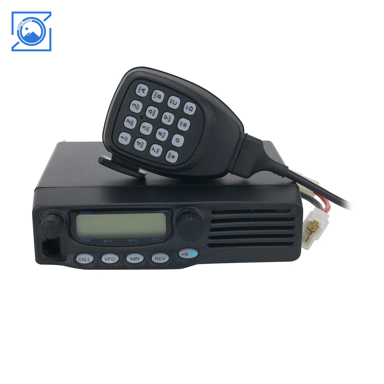 Émetteur-récepteur Radio Mobile VHF FM 60W TM-271A, Station de Base 136-174MHz avec talkie-walkie, Microphone portable, longue portée de 10km
