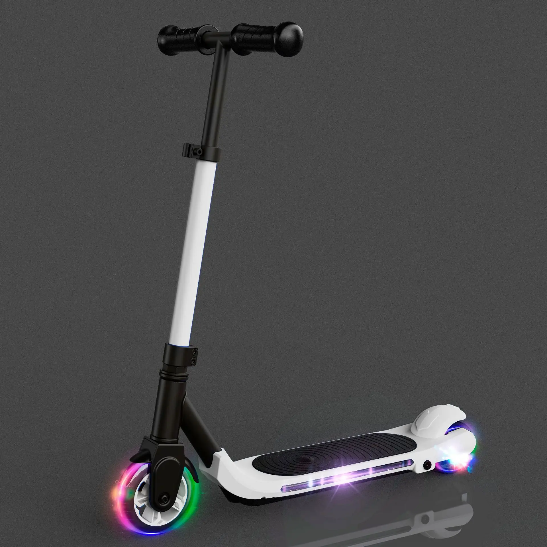 European warehouse direct delivery foldable children's electric scooter riding luminous mini scooter cute electric scooter 60W