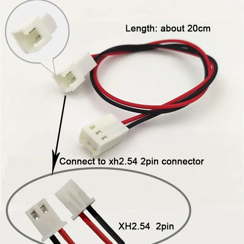 ARSYLID Conversion Cable 3 Pin To 2 Pin 2.5mm Adapter Fan Cable 12V Cooler Fan for VGA Cooling Fan Power Supply 2pin Mini 2pin